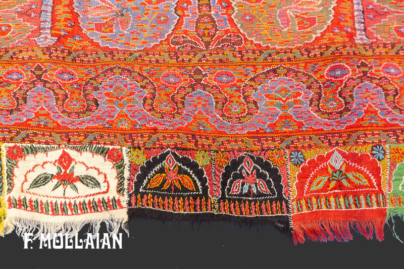 Antique Indian Kashmir Shawl Textile n°:79541762